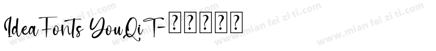 IdeaFonts YouQiT字体转换